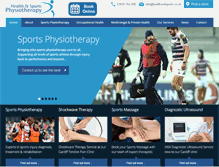 Tablet Screenshot of healthandsports.co.uk