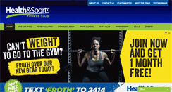 Desktop Screenshot of healthandsports.co.nz