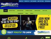 Tablet Screenshot of healthandsports.co.nz